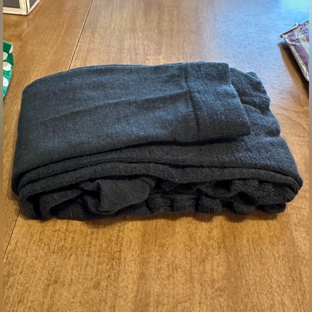 Snag Footless Wool Tights Sz G - Stormy Cloud color (charcoal)